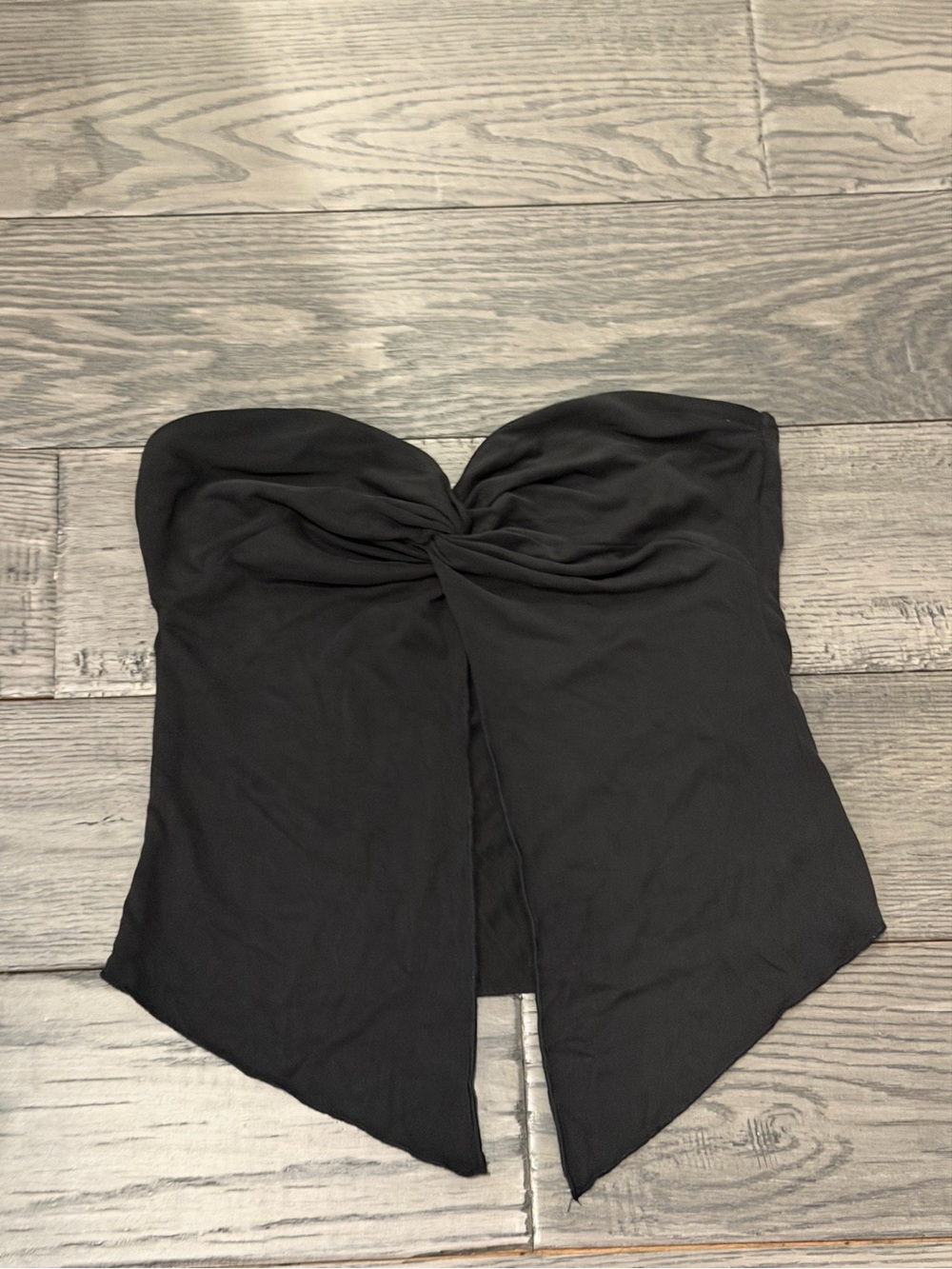 Edikted Black Strapless Twist Front Top